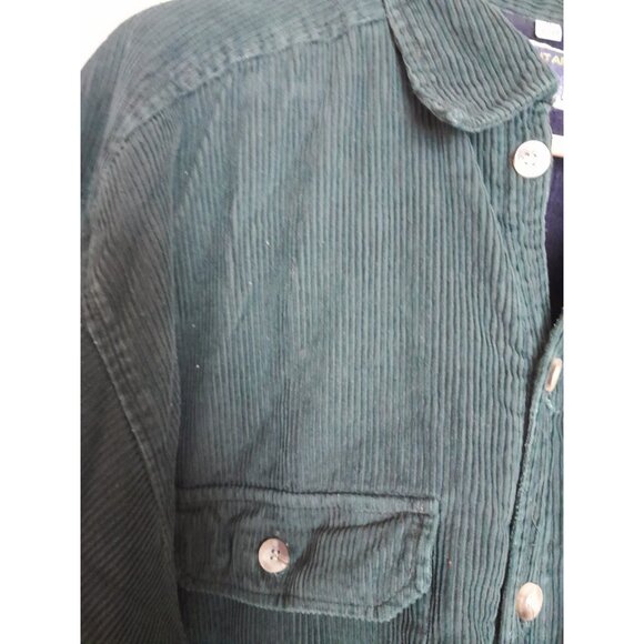 Vtg Mens Corduroy Fleece Lined Shacket Outdoor Winter Heavyweight Pockets XL - Picture 2 of 10